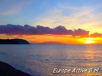 mer coucher soleil